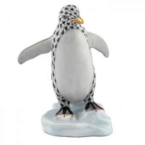 Herend Waddling Penguin - Black