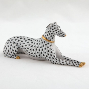 Herend Greyhound - Black
