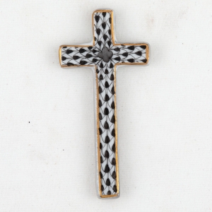 Herend Small Cross - Black