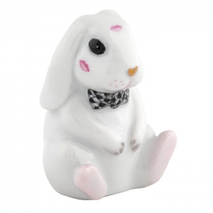 Herend Kisses Bunny - Black