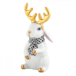 Herend Reindeer Rabbit - Multicolor - Black