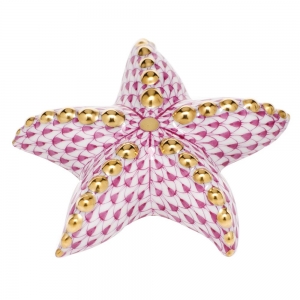 Herend Puffy Starfish - Raspberry