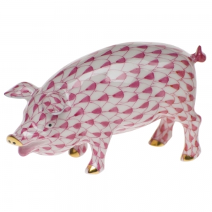 Herend Pig - Raspberry