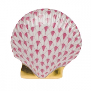 Herend Miniature Scallop Raspberry