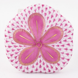Herend Puffy Sand Dollar - Raspberry