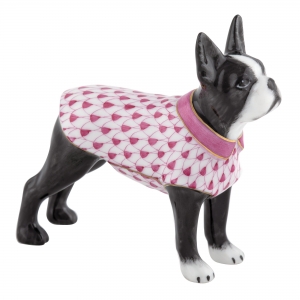 Herend Boston Bull Terrier Raspberry