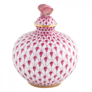 Herend Perfume Bottle Figure Raspberry