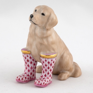 Herend Rainy Day Retriever Raspberry