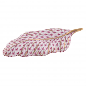 Herend Feather - Raspberry