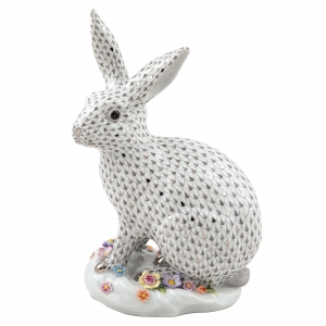 Herend Reserve Collection Rabbit with Flowers