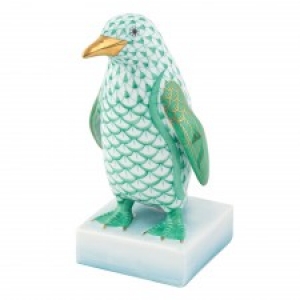 Herend Penguin Green