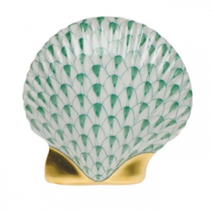 Herend Miniature Scallop Green