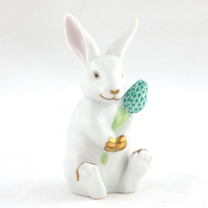 Herend Blossom Bunny - Multi / Green