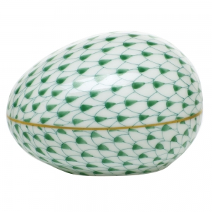 Herend Large Egg - Green