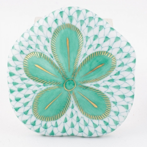 Herend Puffy Sand Dollar - Green