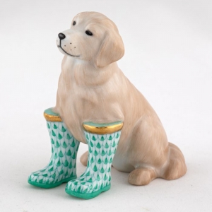 Herend Rainy Day Retriever Green