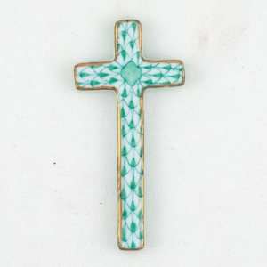 Herend Small Cross - Green
