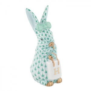 Herend Shopping Bunny - Green