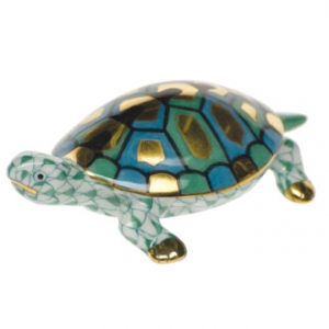 Herend Baby Turtle Green