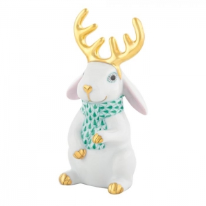 Herend Reindeer Rabbit - Multicolor - Green