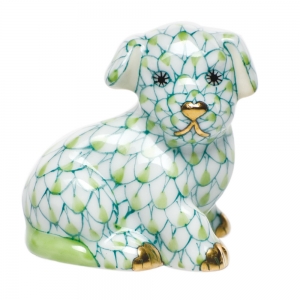 Herend Miniature Puppy - Key Lime