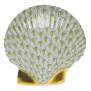 Herend Miniature Scallop Key Lime