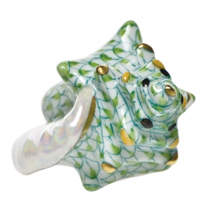 Herend Small Conch Shell Key Lime