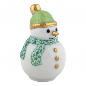 Herend Mini Snowman - Key Lime