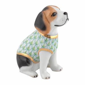 Herend Beagle Puppy - Key Lime