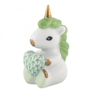 Herend Sitting Unicorn - Keylime