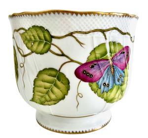 Anna Weatherley Exotic Butterflies Round Cachepot