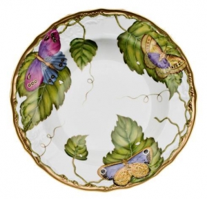 Anna Weatherley Exotic Butterflies Rim Soup