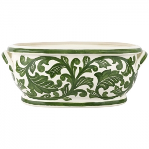 Vietri Verde Garden Oval Planter