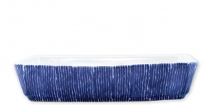 Vietri Santorini Stripe Rectangular Baker