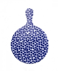 Vietri Santorini Flowers Round Cheese Board - 13.75"