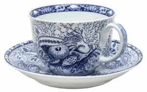 Mottahedeh Blue Torquay Tea Cup + Saucer