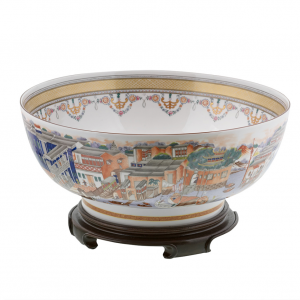 Mottahedeh Hong Bowl w/ Stand