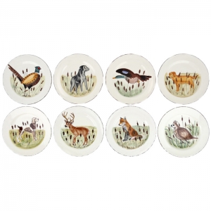 Vietri Wildlife Assorted Dinner Plates - Set of 8