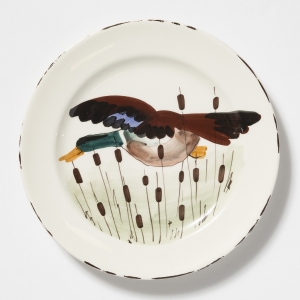 Vietri Wildlife Mallard Dinner Plate