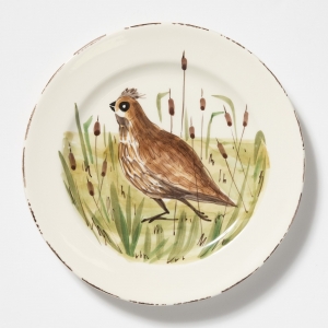 Vietri Wildlife Quail Dinner Plate