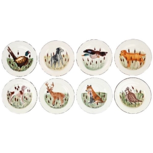 Vietri Wildlife Assorted Salad Plates - Set of 8