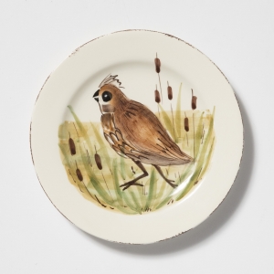 Vietri Wildlife Quail Salad Plate