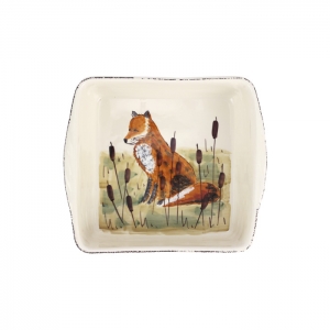 Vietri Wildlife Fox Square Baker