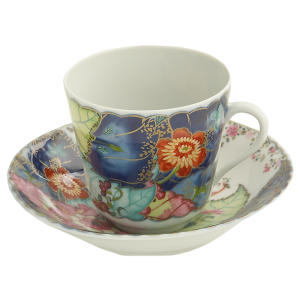 Mottahedeh Tobacco Leaf Tea Cup & Saucer