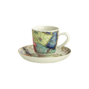 Mottahedeh Tobacco Leaf Demitasse Cup & Saucer