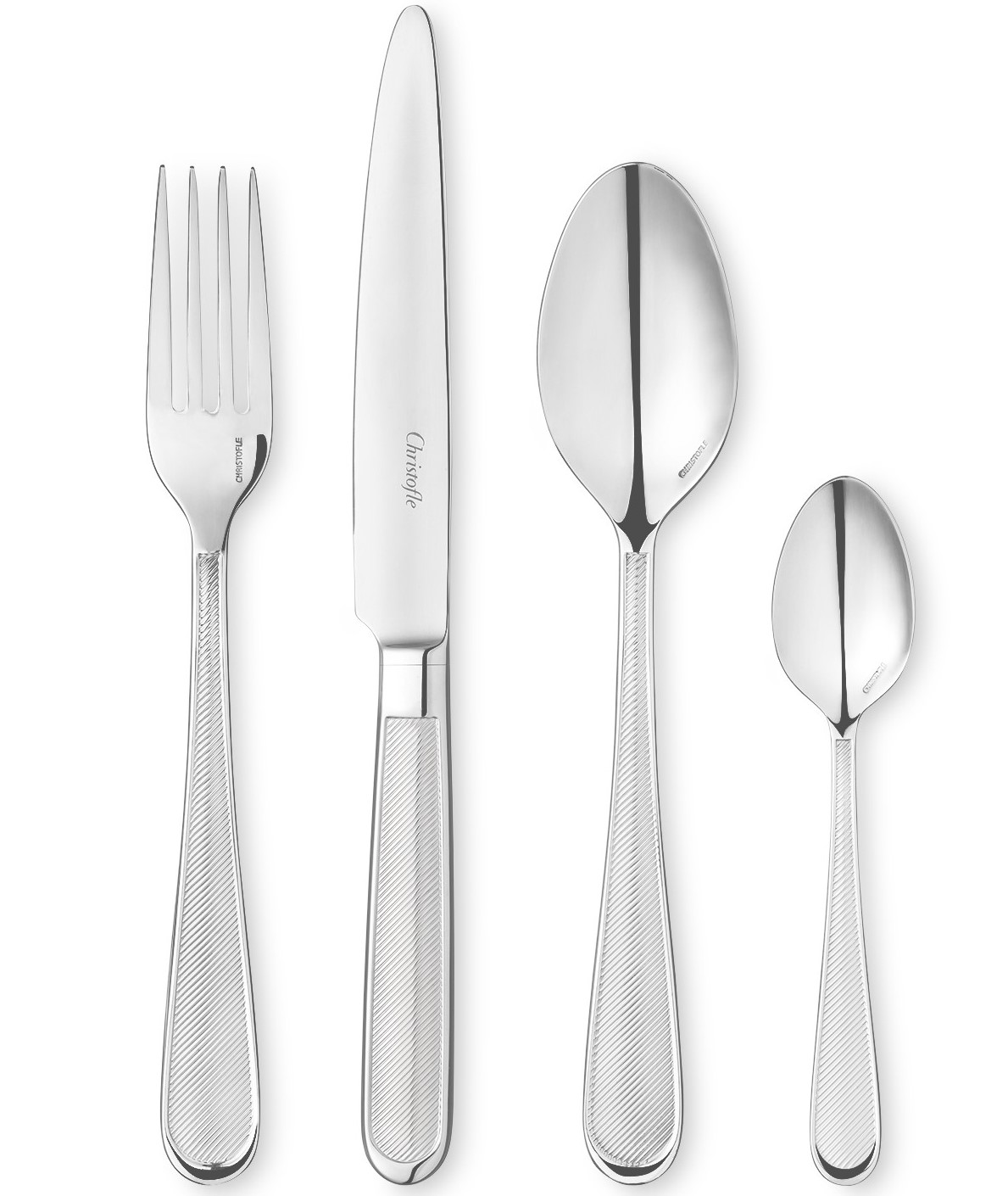 Christofle Concorde Stainless Flatware Set