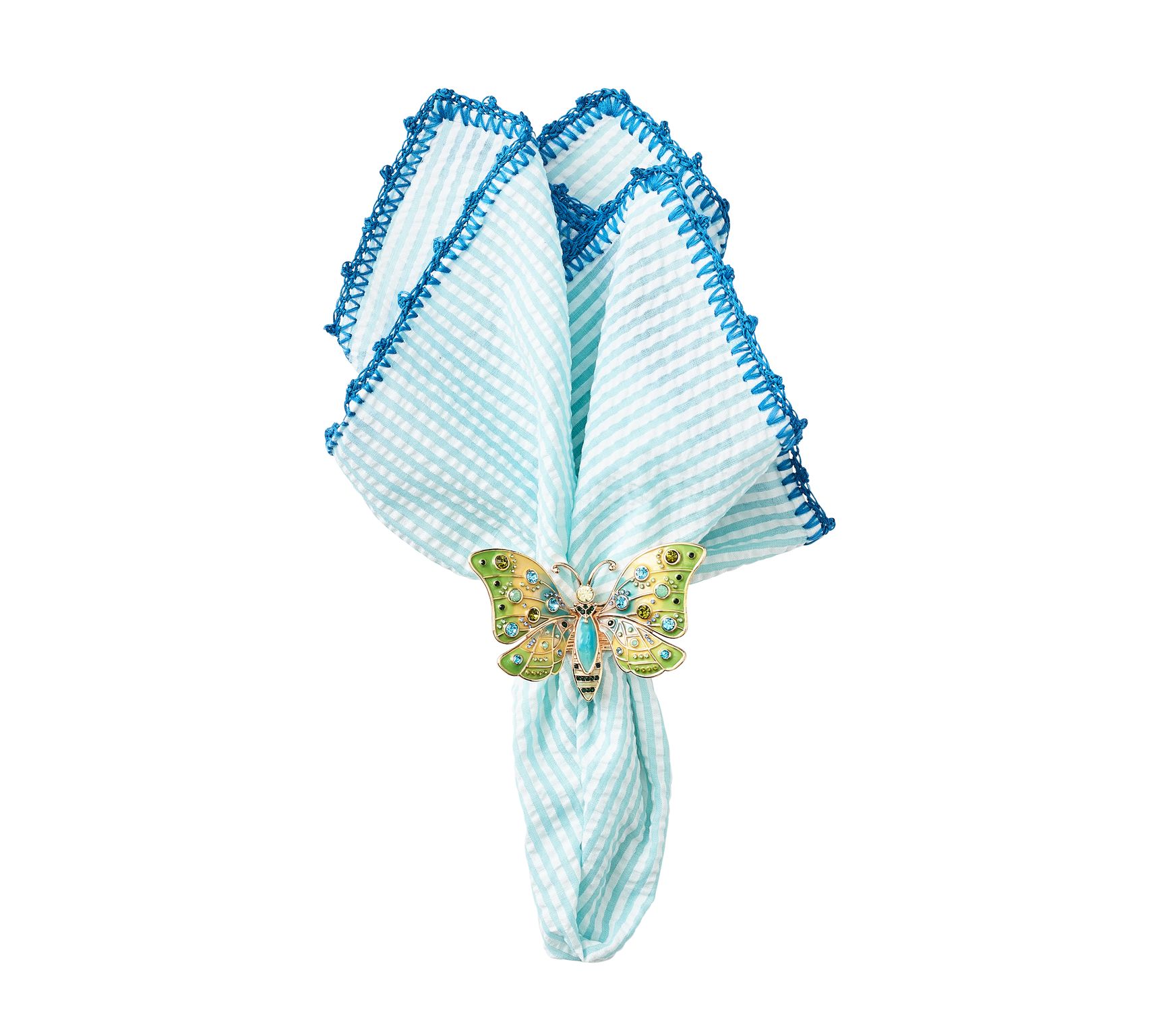 Kim Seybert Seersucker Napkin - Thumbnail 3