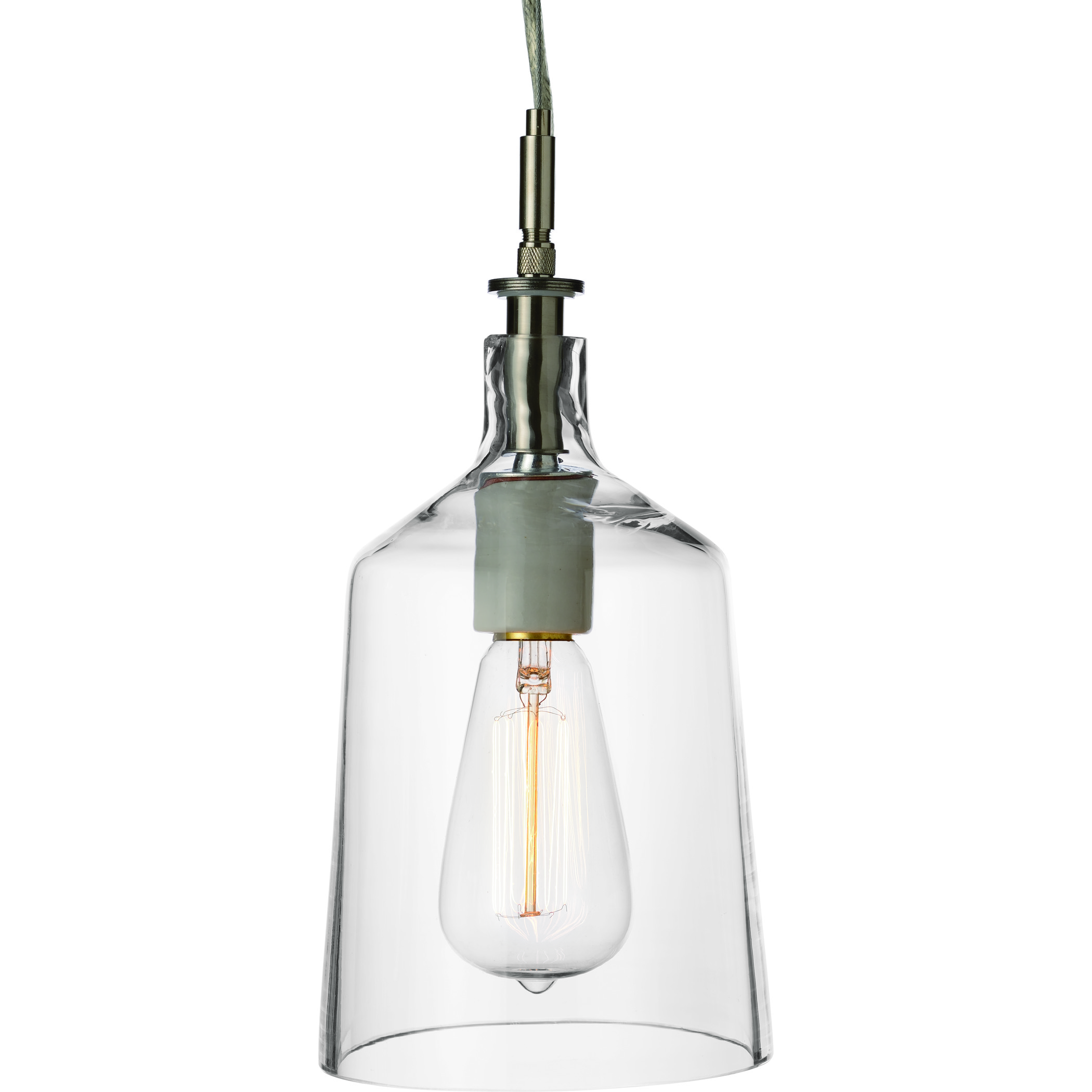 simon pearce cabot glass pendant light small