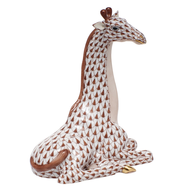 Herend Chocolate Giraffe Giraffe