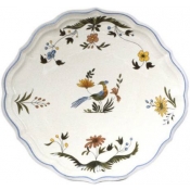Gien Oiseaux De Paradis Cake Platter 12.5"